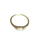 Opaline Marquis Sparkle White Opal Ring